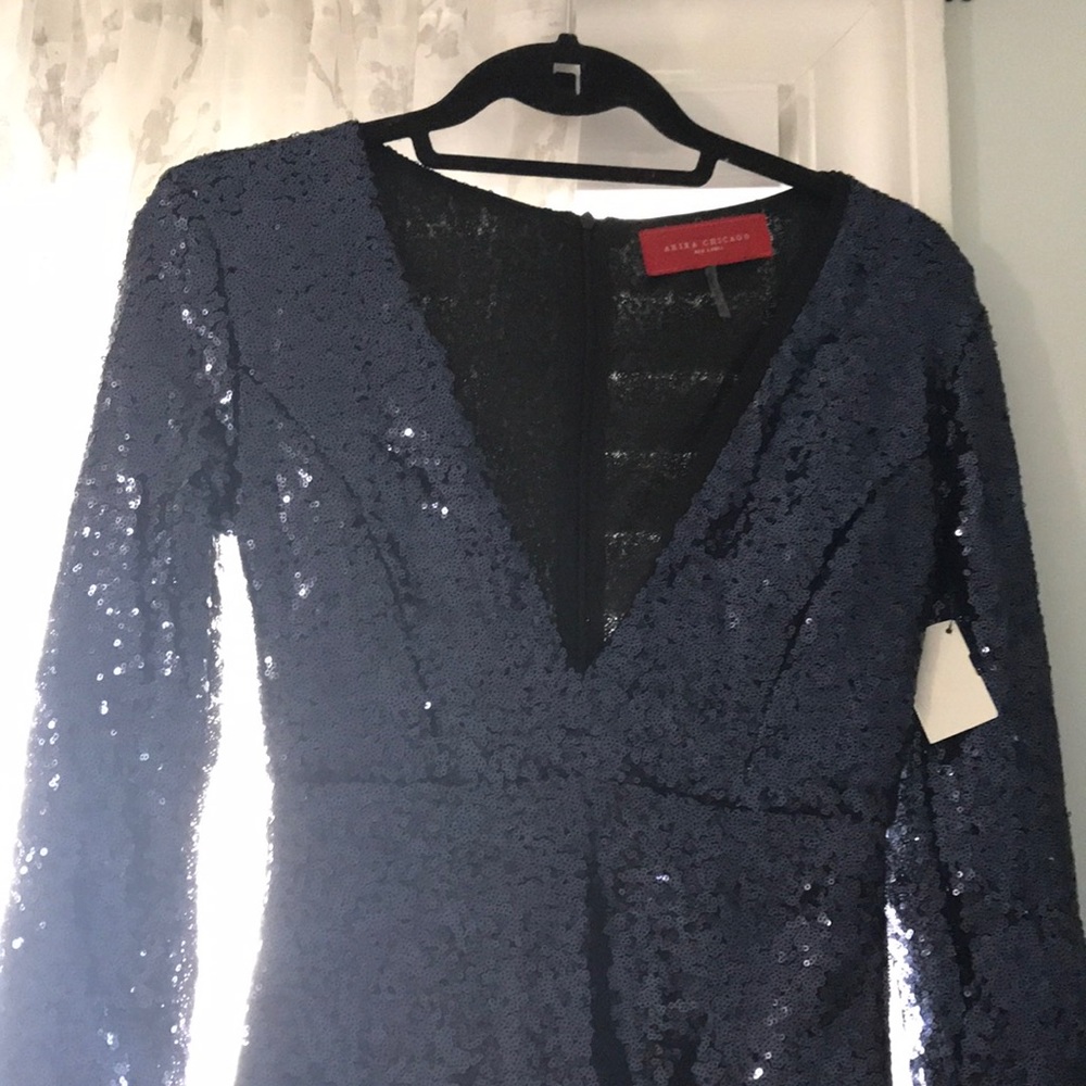 Small Blue Sequin AKIRA Dress